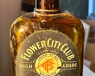 Flower City Club Rye Whiskey Bottle - Rochester, NY