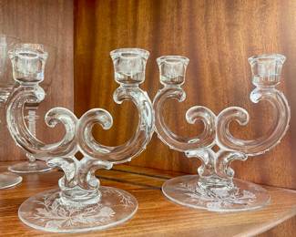 Fostoria Candlestick Holders 