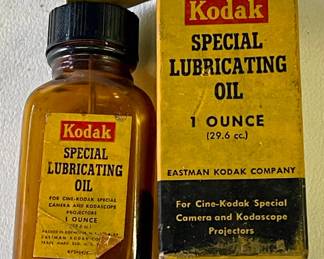 Vintage Kodak Oil Bottle/Box