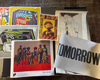 many lithograph prints. including bisa butler