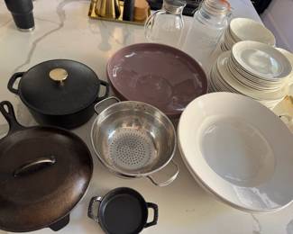 cast iron, italian serve ware, west elm dishware.