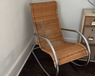 mies van der rhoe rocking chair. made in italy