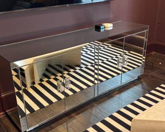 mirrored buffet