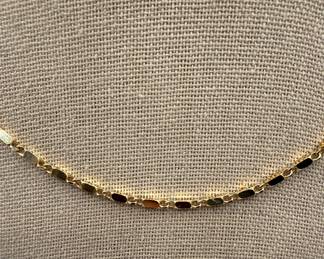 Lot #26 18k Gold Chain Necklace -.346 ozt 18” Necklace