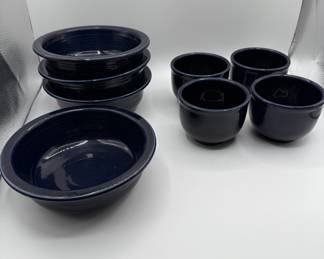 Lot #177 Fiestaware Cobalt Bowls - Fiesta Cobalt!