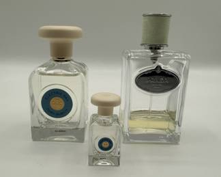 Lot #234 Tory Burch Electric Sky and Prada Infusion D'Iris Eau de Parfum and Tory Burch Electric Sky Perfume Bottles Set