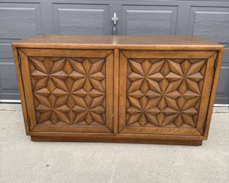 Lot #41 Vintage Henredon Midcentury Modern Brutalist Buffet - MCM Buffet