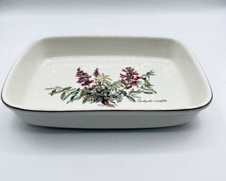 Lot #52 Villeroy & Boch Botanic Rectangular Porcelain Baking Dish Oven to Tableware