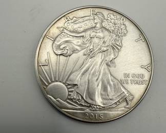 Lot #20 Liberty Silver Dollar - 1ozt Fine Silver - 2015 Silver Dollar