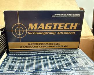 Lot #125 Magtech 9mm Luger 50 Grain Centerfire Cartridges - Lead-Free, Ultra Velocity Ammunition