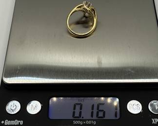 Lot #23 Vintage 14k/18k Gold and Diamond Ring. Two .50 carat stones.