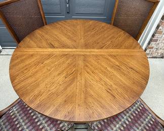 Lot #42 Henredon Midcentury Modern Dining Room Table Set - Table and Chairs - MCM