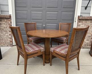 Lot #42 Henredon Midcentury Modern Dining Room Table Set - Table and Chairs - MCM