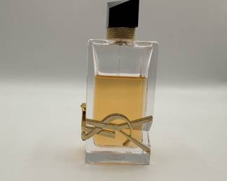 Lot #233 Yves Saint Laurent YSL Libre Women's Perfume Bottle with Gold Detailing