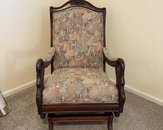 Lot #236 Vintage Goose Neck Platform Rocker