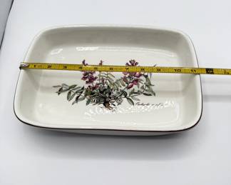 Lot #52 Villeroy & Boch Botanic Rectangular Porcelain Baking Dish Oven to Tableware