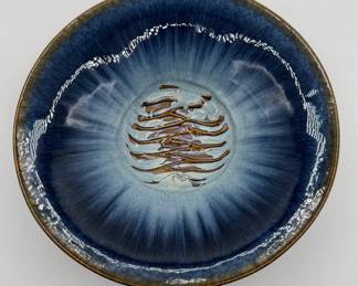Lot #195 Bill Campbell pottery Studios bowl 10 1/2โ