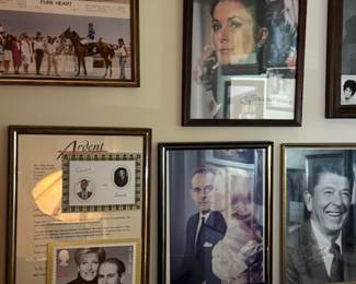 Celebrity and Royalty Autograph Gallery
Elegant framed collection featuring autographs and portraits of iconic figures from Hollywood, politics, and royalty. A museum-worthy display blending glamour, history, and collectible prestige.