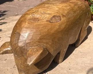 Big Wood Pot Belly Pig