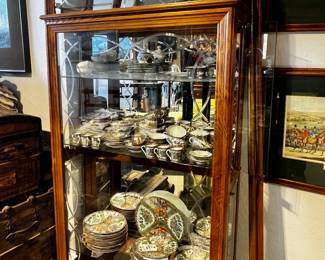 Arched Curio Lit / End Door access
Excellent  3’ wide / 13 1/2” deep / 6’ 11” tall