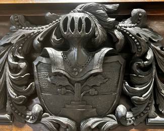 Carved Crest /Cornice detail 
