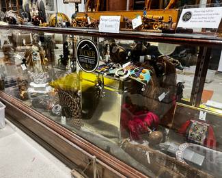 Fabulous One of a Kind Antique Display Showcase ! Beautiful Glass …out of a 2.5 million $ home for their collections 
Large 10’ 1” long / 2’ deep/ 42 1/2” high