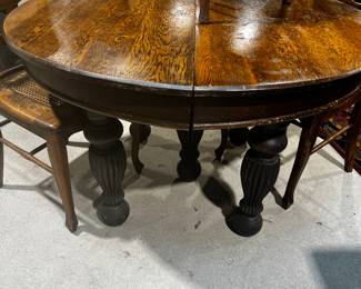 Oak Round Table / 5 Leg
Chairs separate but available (several sets)