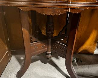 Marble Top Parlour Table / Victorian