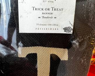 New Pottery Barn Halloween Banner