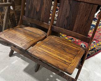 Theatre Wood Seats / Total Restoration / Oak