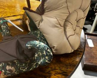 Camo Snail w/Shell / large stuffed / handmade