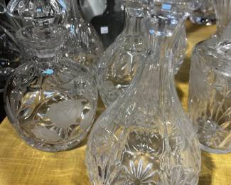 Crystal Decanters / Good Selection
$15-$20 !