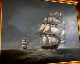 Lg Ship Painting / documented Artist