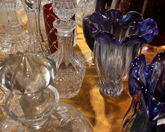Wine Decanters /Colored Glass /vases +