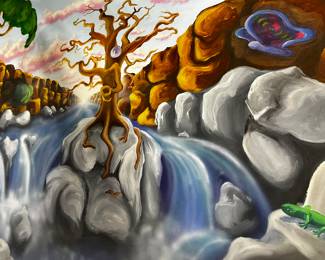 18’ Wall Mural / Coffee Shop 