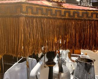 Antique Victorian Floor Lamp fringed
Shade needs restoration 