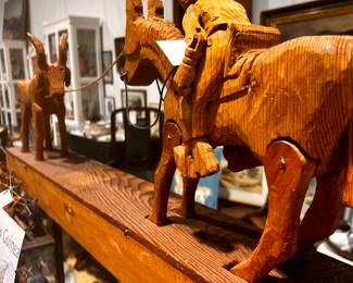 Carved Folk Art /moving part