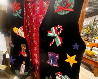 Christmas vest / back decorated 
