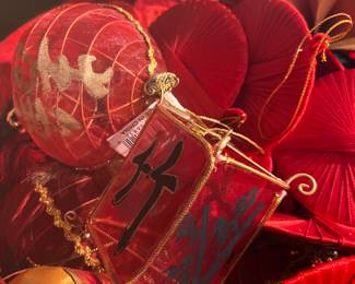 Asian Style Ornaments 
From Trolley Stop Antiques 