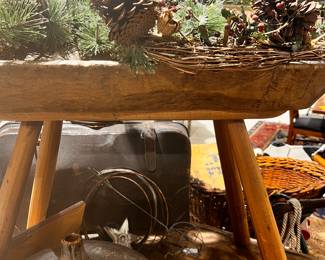 Dough Bowl Stand Primitive