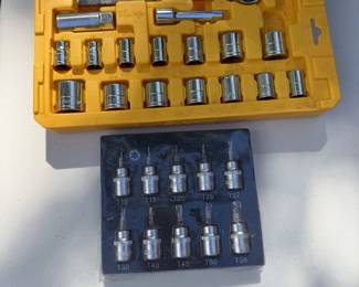 Sockets and Spark Plugs Lot
