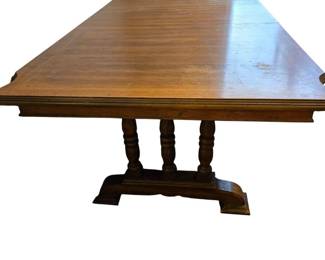 Wooden Dining Table with 1 Leaf