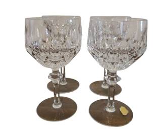 4 Patrizia Hand Cut Crystal Wine Glasses by Nachtmann