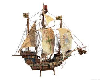 Model of Santa Maria Ship Sailed by Christopher Columbus