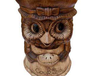 Vintage Great American Cookie Co 1970s Mrs Owl Cookie Jar