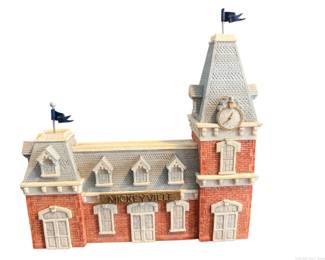 Disney Mickeyville Train Station Figurine