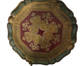 Beautiful Italian Florentine Serving Tray
