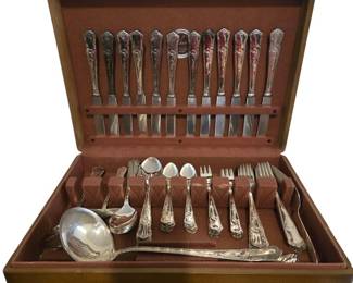 BMF Silverplate Flatware in Nakens Silverware Chest