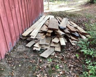 Rough sawn lumber (had been stored inside)