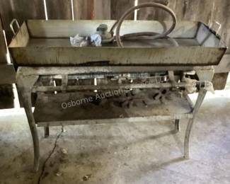 Stainless pan used for maple syrup